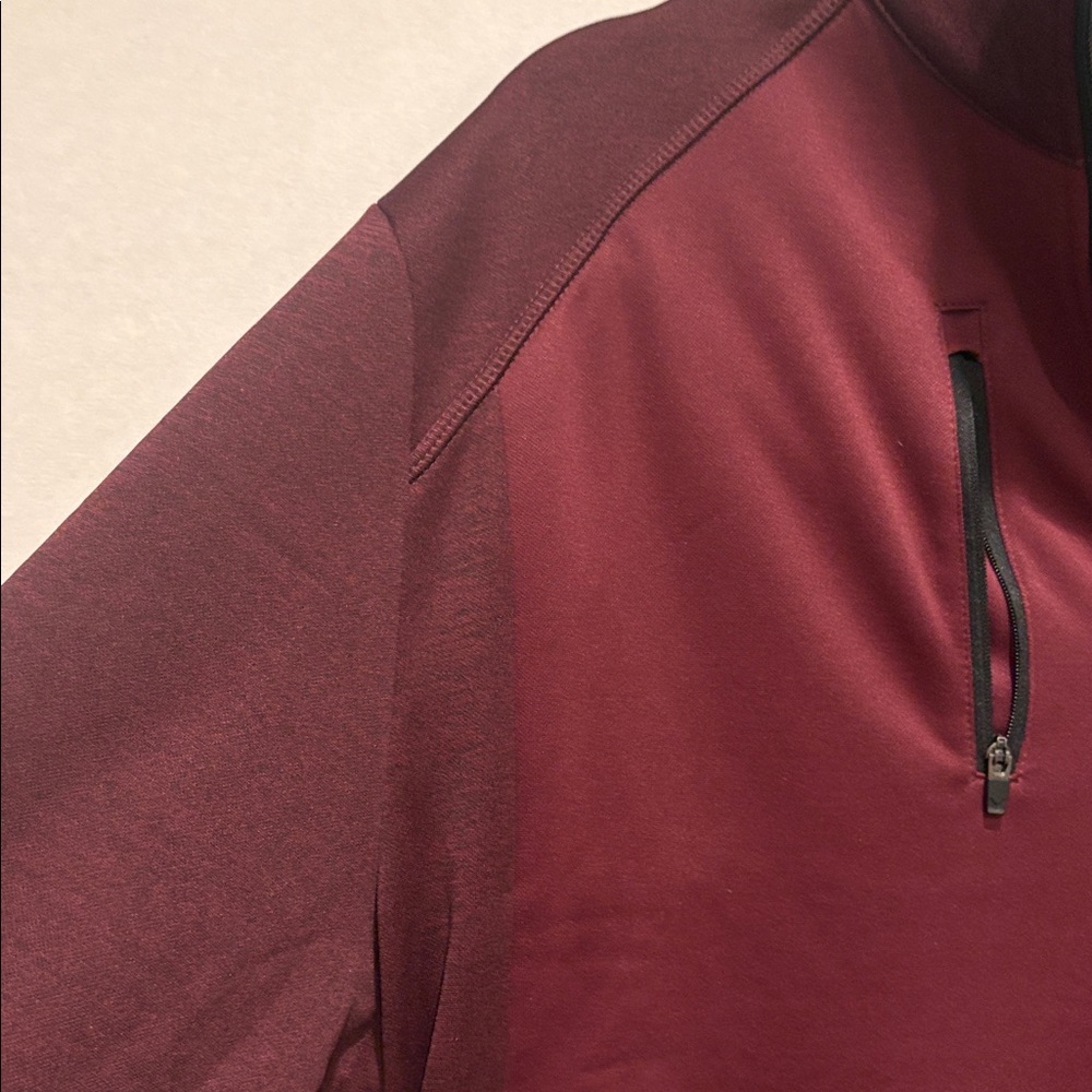 Callaway - Men's Quarter golf Zip Fleece Pullover. Size Large. Red Burgundy NWOT - Picture 6 of 14